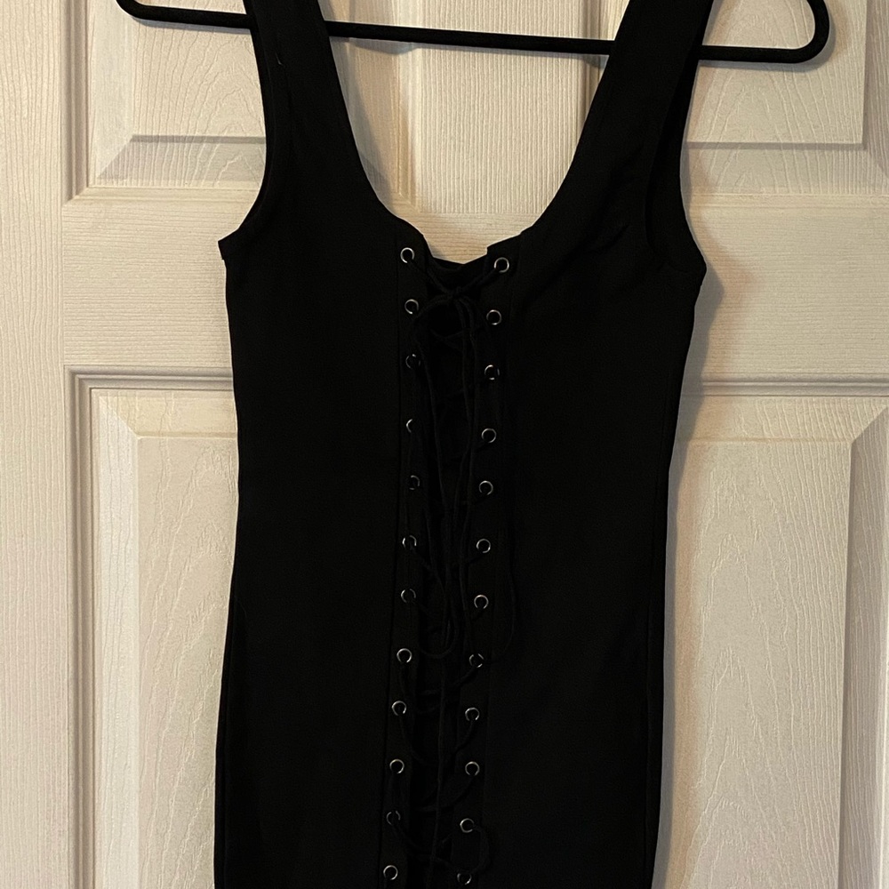 Front tie dress